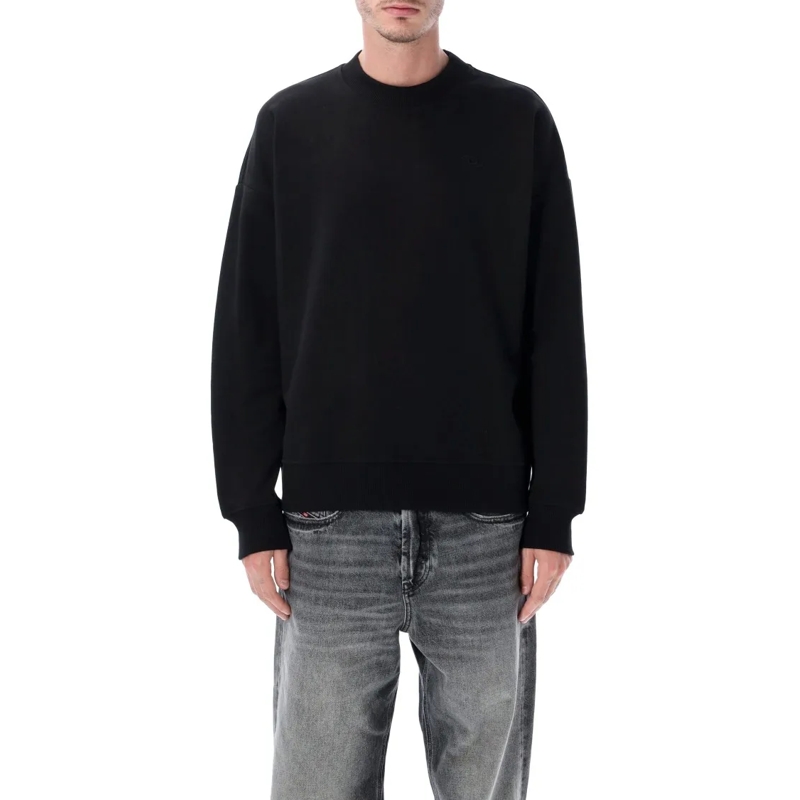 Diesel  S-Rob-Megoval-D Cotton Sweatshirt Black