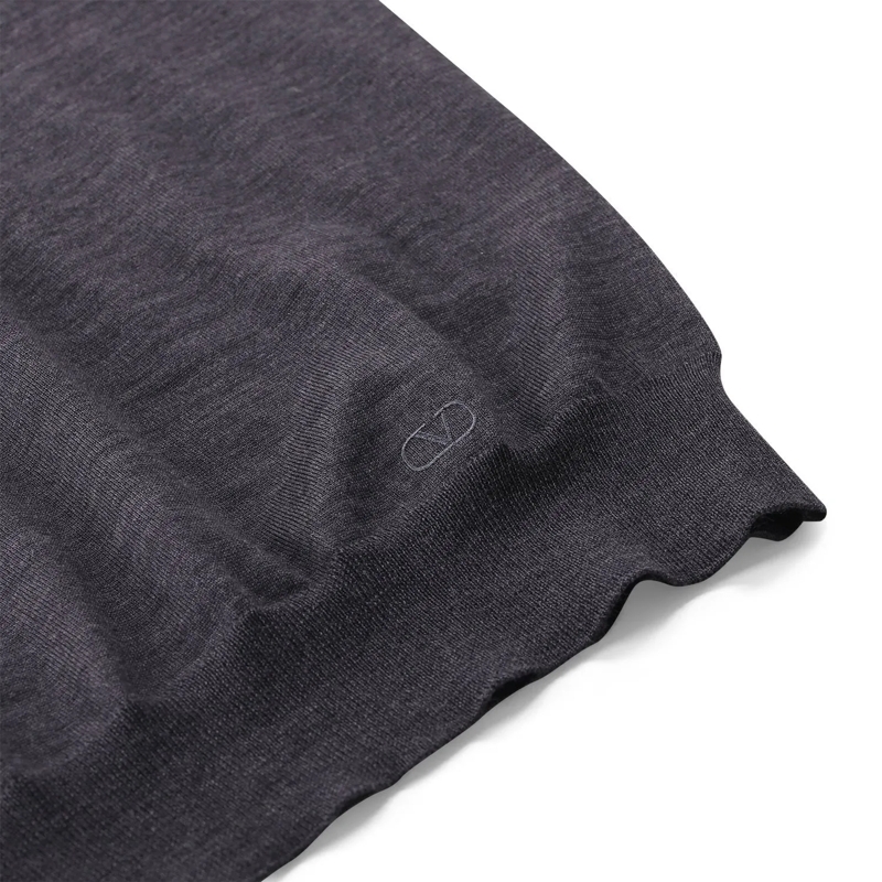 Valentino Garavani T-Shirt T-Shirt aus Schurwolle grau(Image 4)