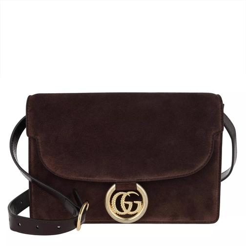 Gucci GG Ring Shoulder Bag Brown Crossbody Bag