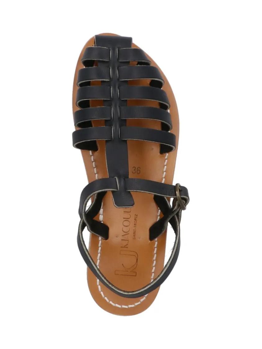 Thumbnail - BB ST. TROPEZ Sandalen - Adrien' Slingback Sandals – Black - Gr. 41 (EU) - in Schwarz - für Damen