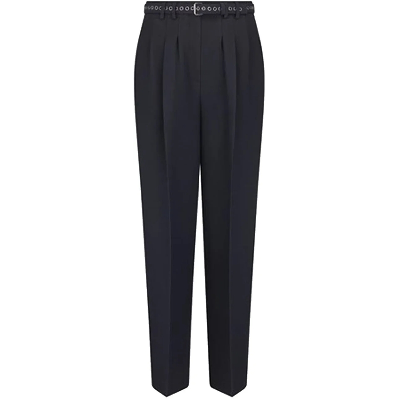 Christian Dior  Wool And Silk Pants Blue