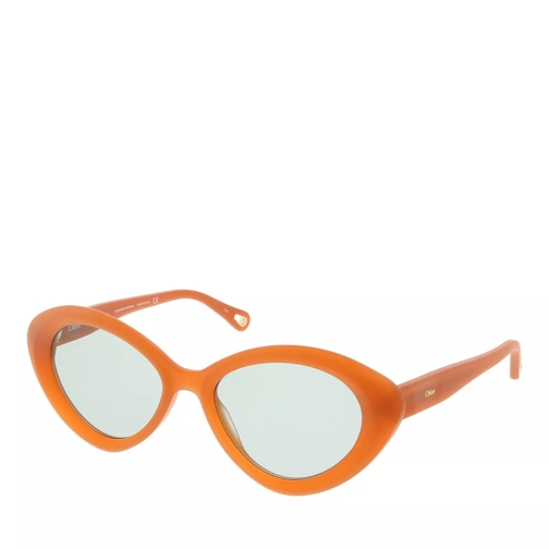 Chloé CH0050S-004 53 Sunglass Woman Bio Acetate Orange-Orange-Grey Sunglasses
