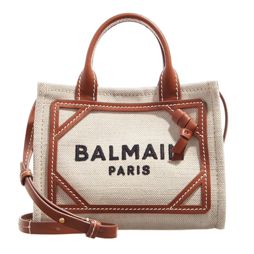 Balmain B-Army Shopper Mini Natural Camel Cross body-väskor