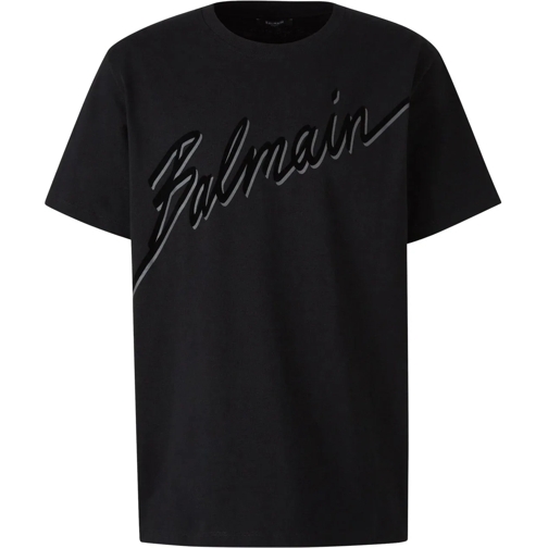 Balmain T-Shirts Cotton Logo T-shirt mehrfarbig