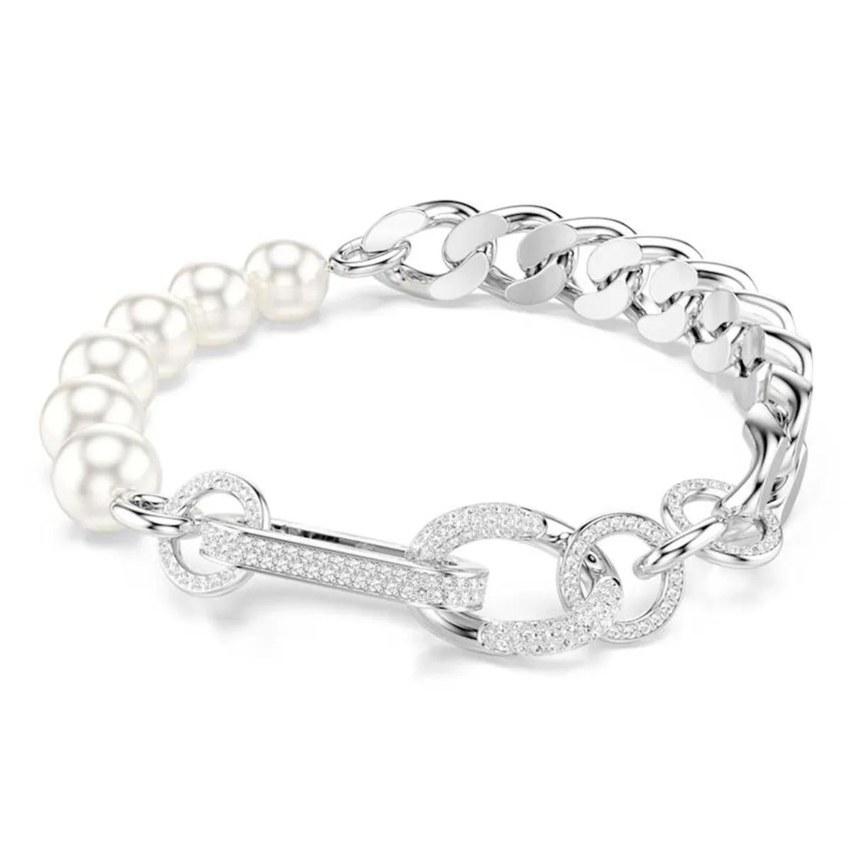 Swarovski Armband - Swarovski Dextera Silver Coloured Bracelet 5692743 - Gr. ONE SIZE - in Silber - für Damen