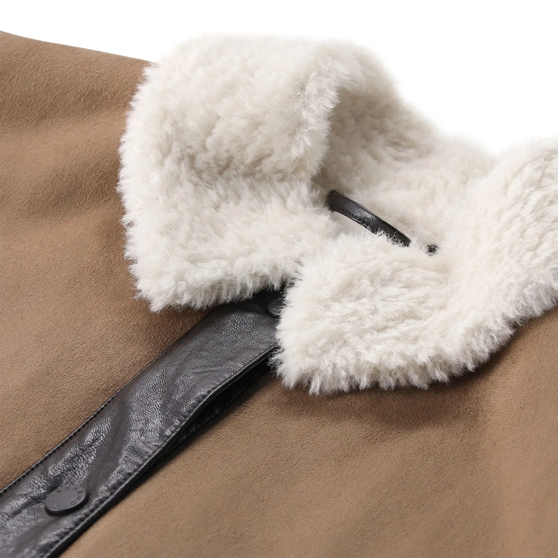 Max Mara Übergangsjacke Jacke Dgesatti mit Wollkragen braun(Image 3)