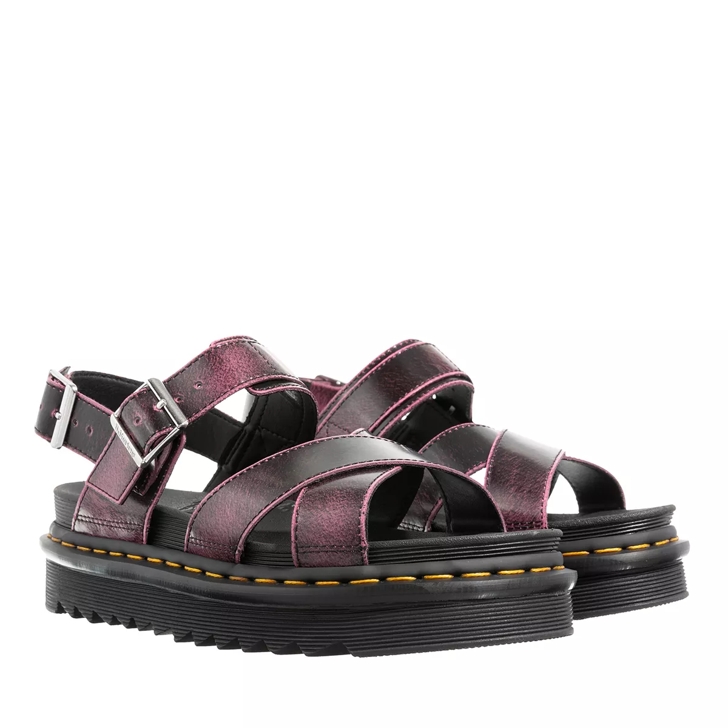 Dr. Martens Voss II Black Fondant Pink Sandal