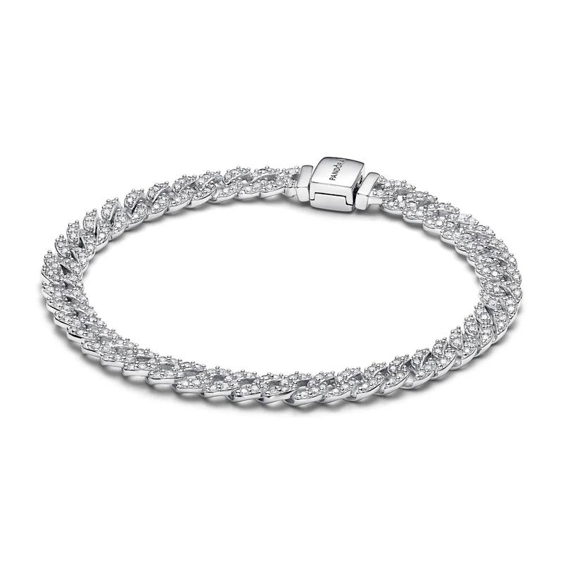 Pandora Armband Sterling silver pavé bracelet withcubic zirconia Clear