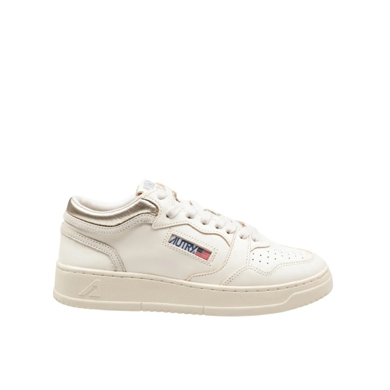 Autry International Lage-top sneaker Sneakers Med-Way Cream Leather Sneakers Neutrals