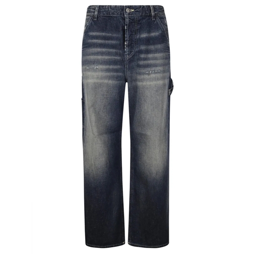 Diesel Jeans High-Waisted Wide-Leg Jeans Blue