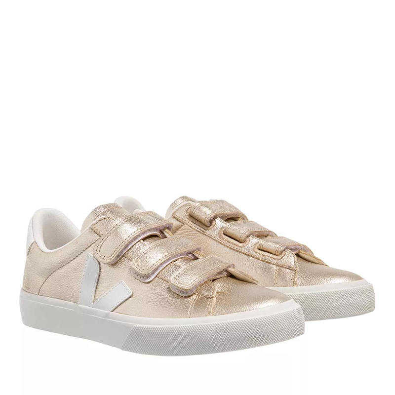 Veja Low-Top-Sneaker Recife Logo Platine White