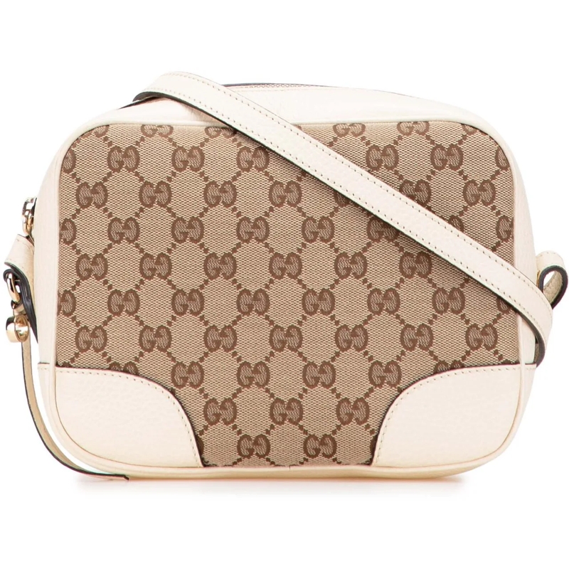 Gucci Schultertasche GG Canvas Bree Crossbody braun