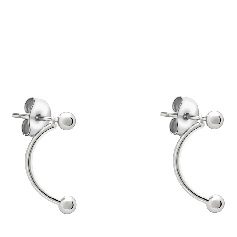 Liebeskind Berlin Ohrstecker Edelstahl Creole silber