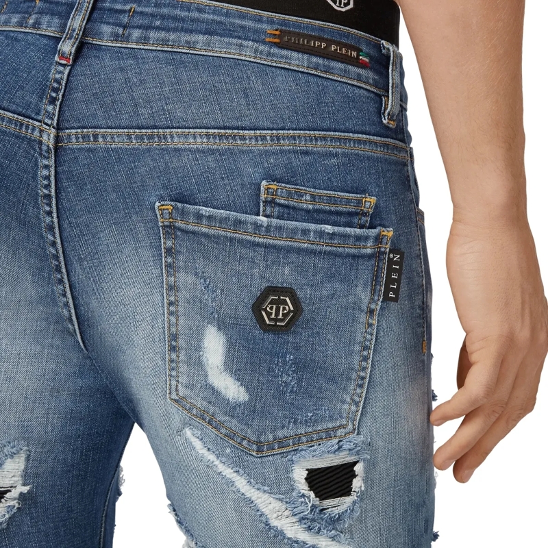 Philipp Plein Jeans mit geradem Bein Jeans Regular Fit blau(Image 5)