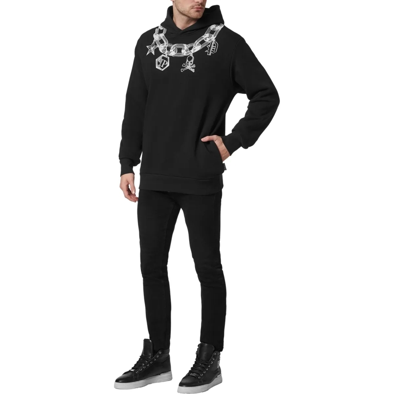 Philipp Plein Top Hoodie schwarz(Image 4)
