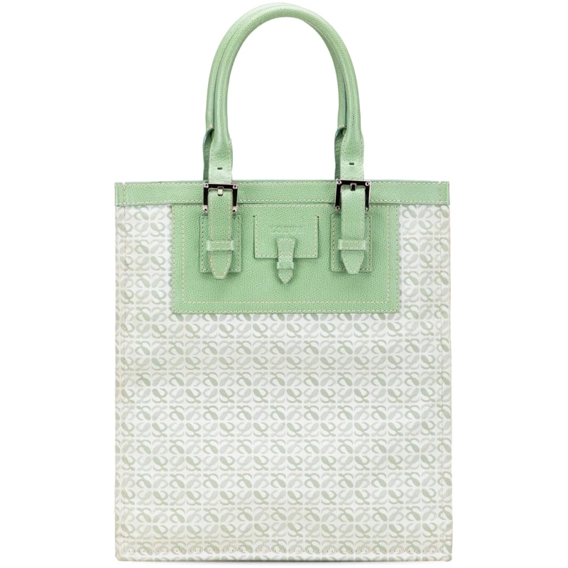 Loewe Shopper Anagram Canvas Tote grün