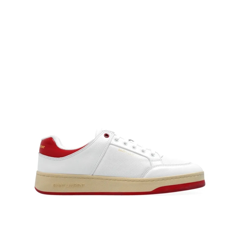 Saint Laurent Sneaker basse Leather Sneakers White
