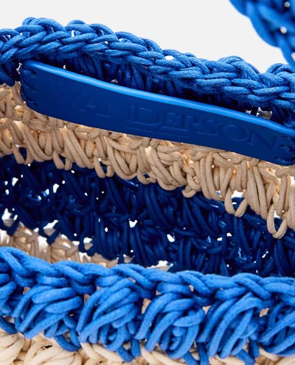 J.W.Anderson Totes & shoppers Popcorn Woven Basket Bag in blauw