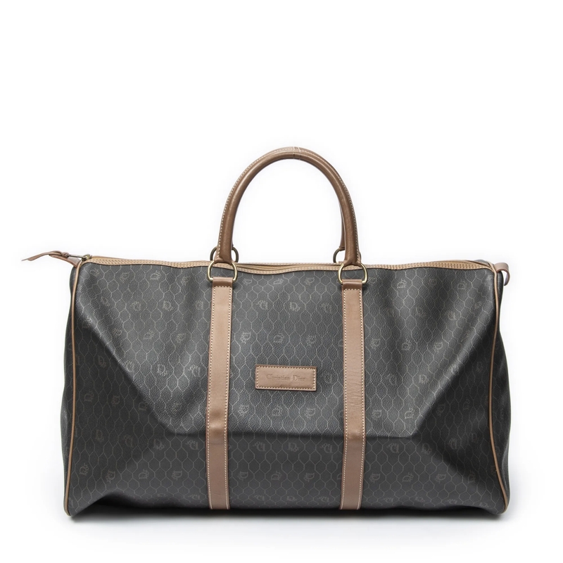 Christian Dior Crossbody Bag Vintage Large Travel Boston schwarz