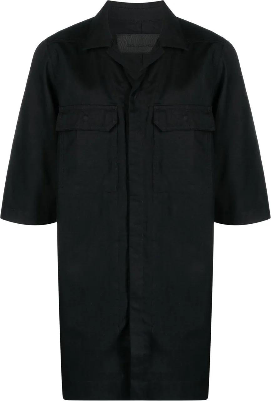 Thumbnail - Rick Owens - Japanese Denim Shirt - Größe S - schwarz