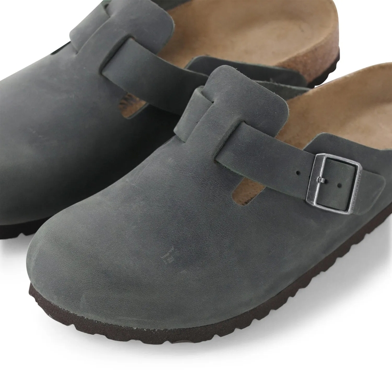 Birkenstock Chaussures à lacets Pantoletten Boston BS aus Leder grün(Image 4)