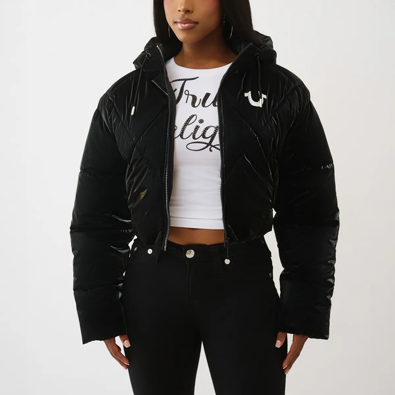 True Religion Daunenjacke Jacke schwarz(Image 6)