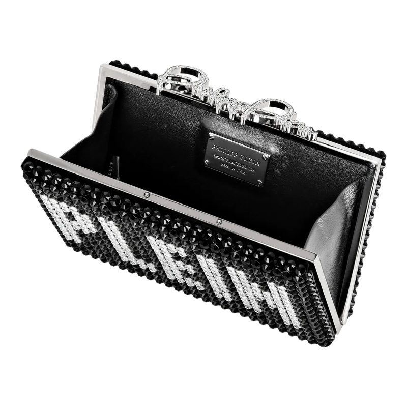 Philipp Plein Clutch Clutch Mit Schmucksteinen schwarz(Image 4)