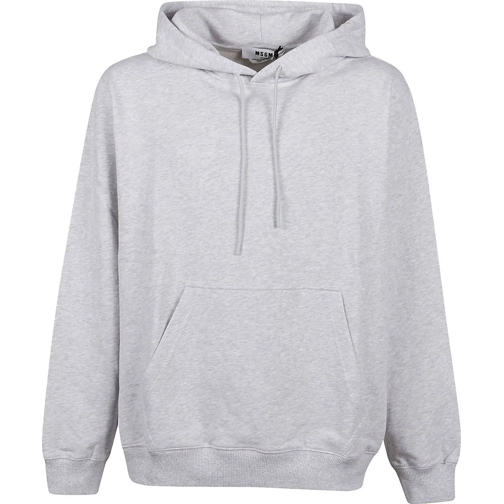 MSGM  Oversized Maxilogo Sweatshirt Grey grau