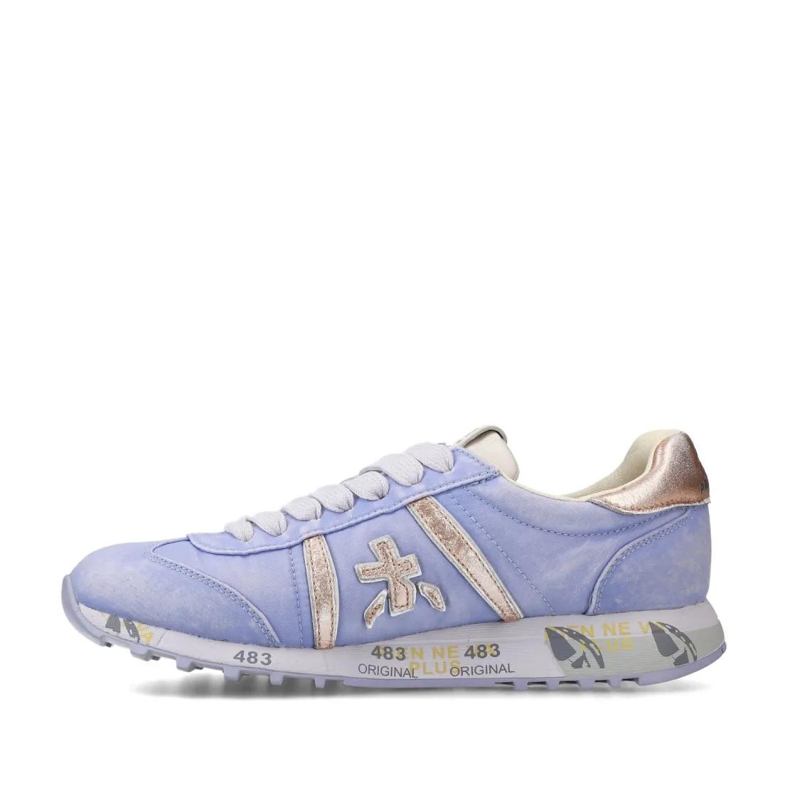 Thumbnail - Premiata Low-Top Sneaker - Lucy Sneakers In Lilac Suede And Technical Fabric - Gr. 36 (EU) - in Blau - für Damen