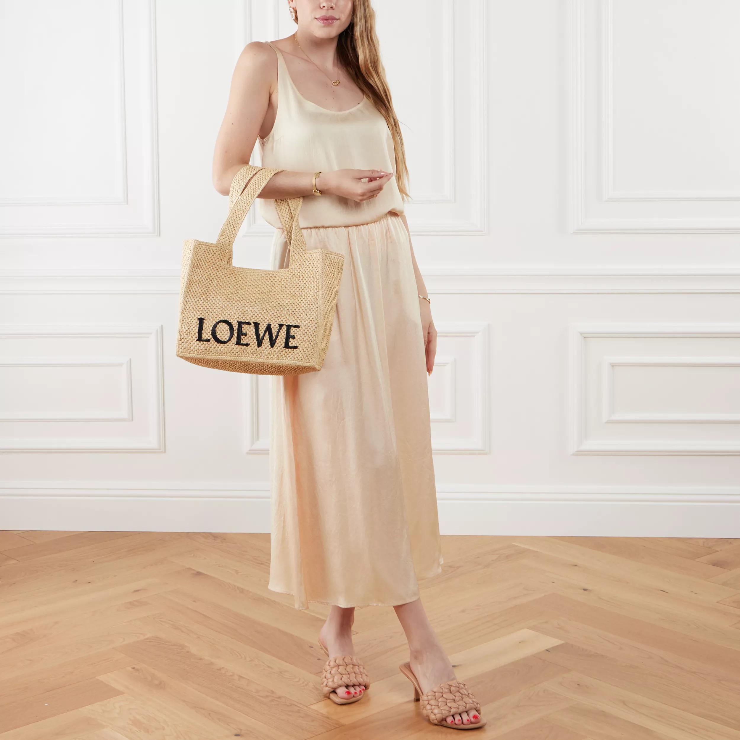 Loewe Totes & shoppers Font Medium Tote Bag in beige