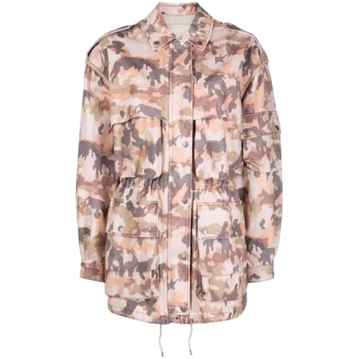 Isabel Marant  Elize Camouflage-Print Cotton Jacket Neutrals