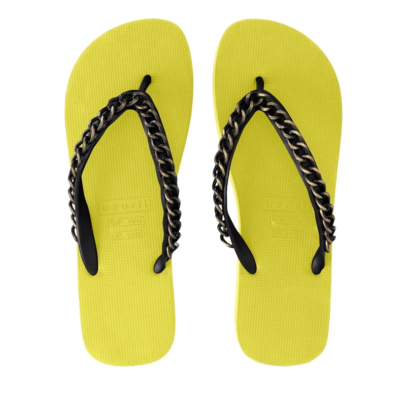 UZURII Flip Flops Zehentrenner Gold Large hell-grün(Image 3)