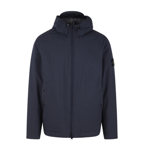 Stone Island Soft Hooded Jacket Blue Übergangsjacke