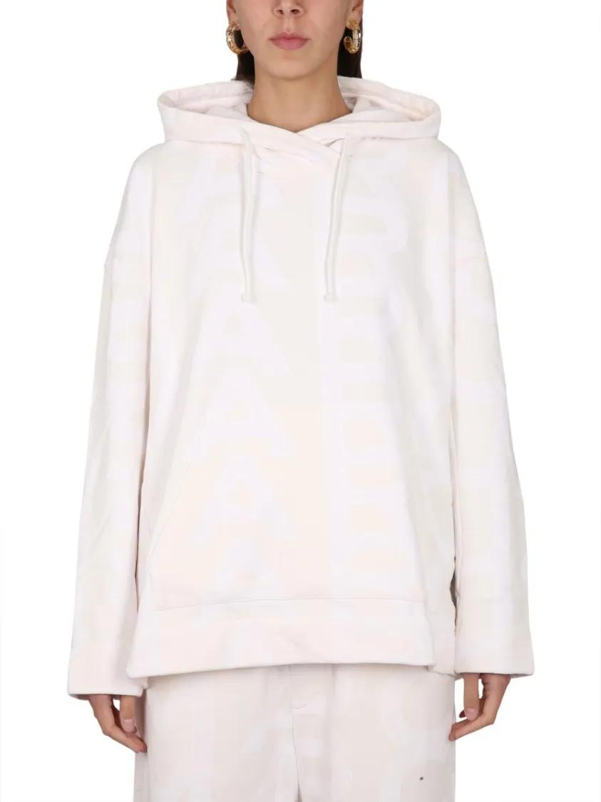 Thumbnail - Marc Jacobs - Monogram Sweatshirt - Größe S - weiß