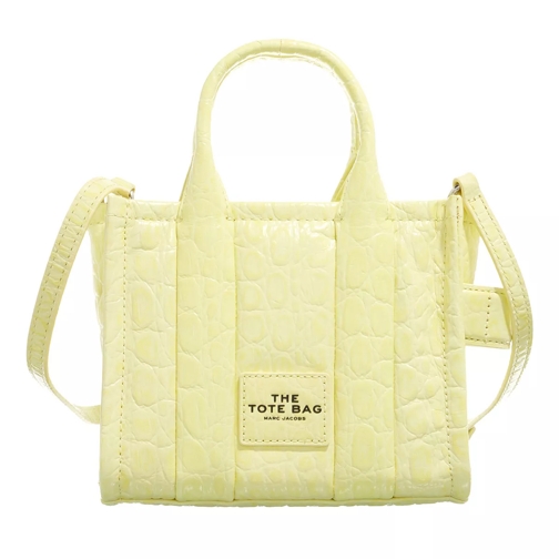 Marc Jacobs The Croc Embossed Micro Tote Yellow Minitasche
