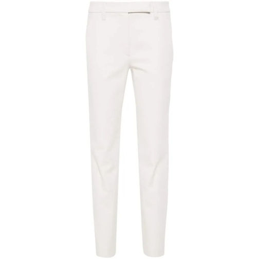 Brunello Cucinelli  Cigarette Trousers White