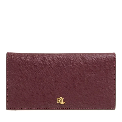 Lauren Ralph Lauren Slim Wallet Medium Garnet Tvåveckad plånbok