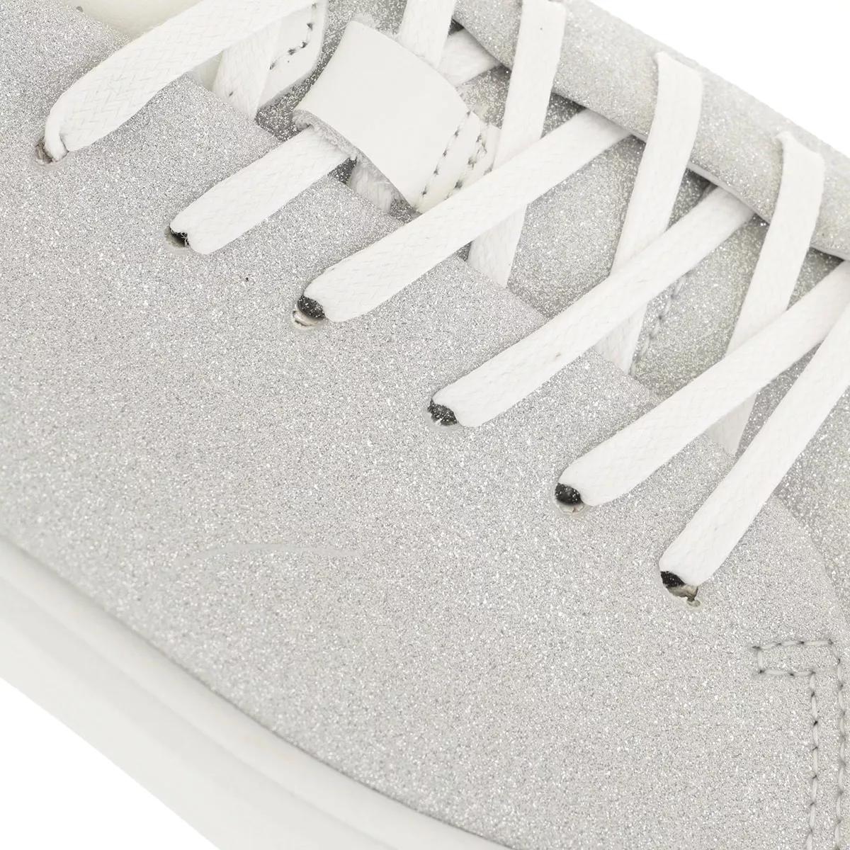 ted baker sneakers, wfk glitzzy glitter platform trainer en argent - pour dames