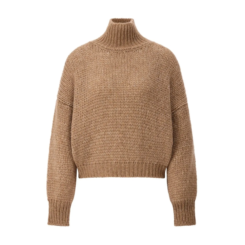 Roberto Collina Rollkragenpullover Pullover aus Alpaka-Mix lila