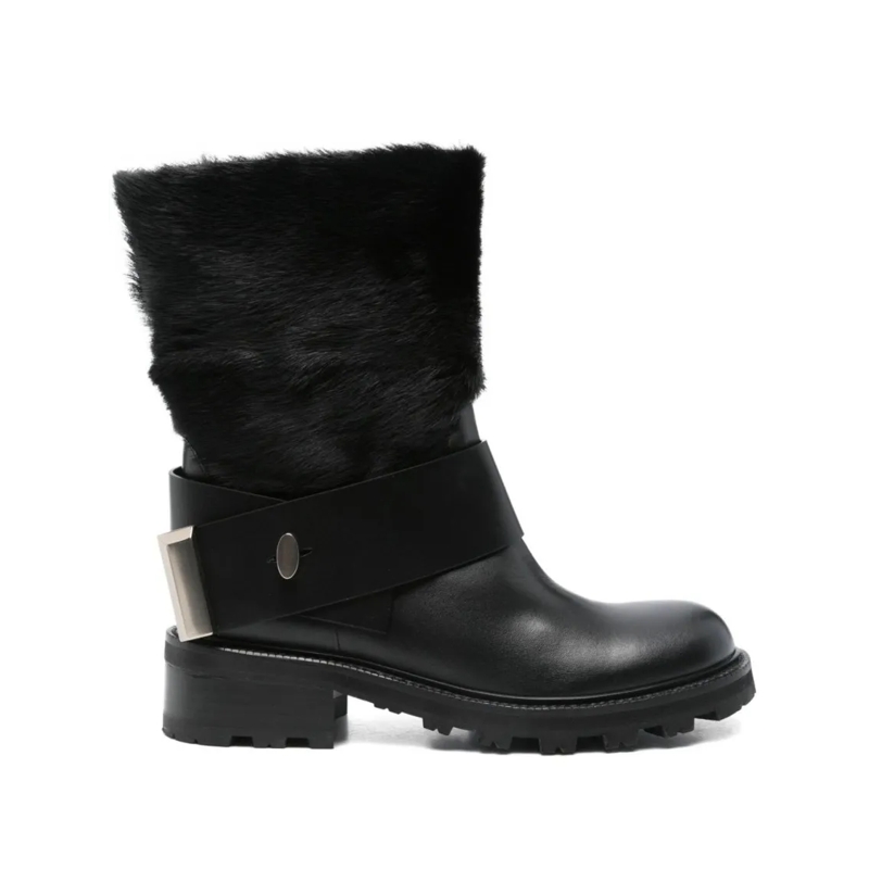 Roberto Festa Stiefel Textured Ankle Boots Black