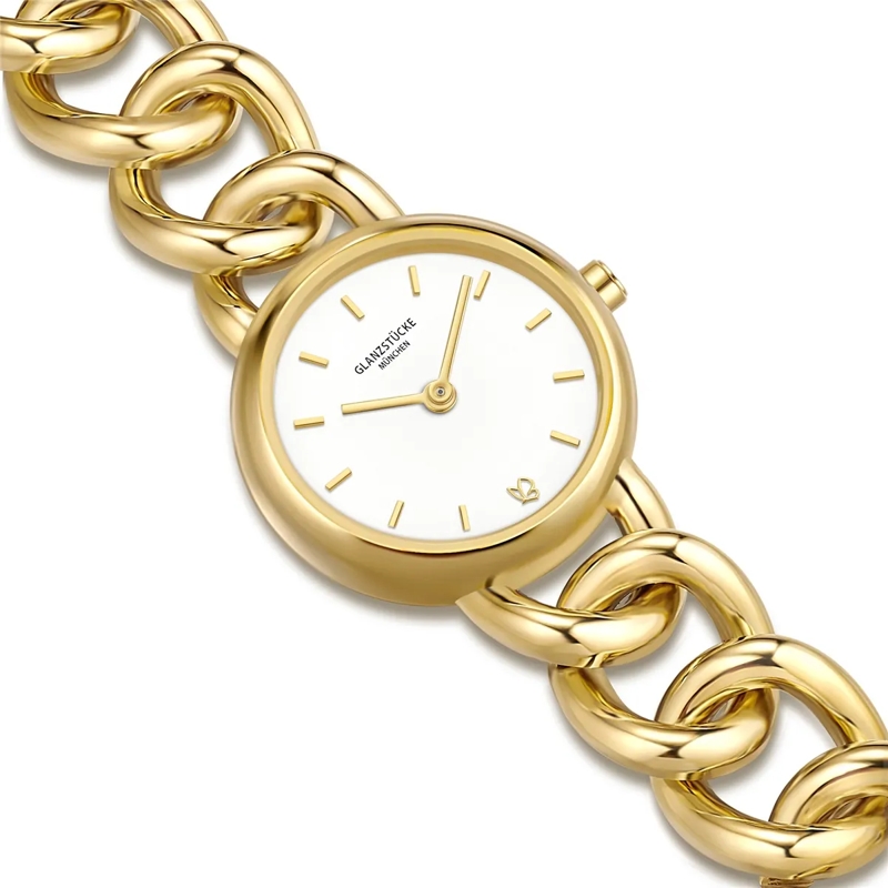 Glanzstücke München Automatikuhr Damen Armbanduhr Metall-Legierung gold(Image 6)