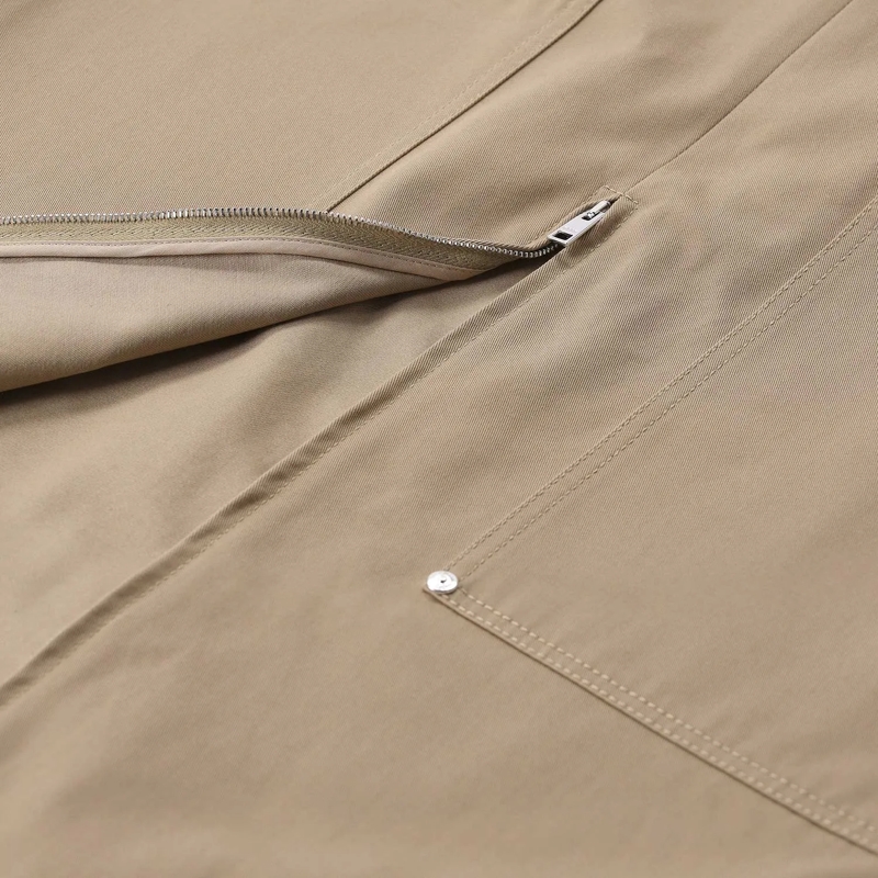 MSGM Maxirock Midirock aus Baumwolle beige(Image 4)