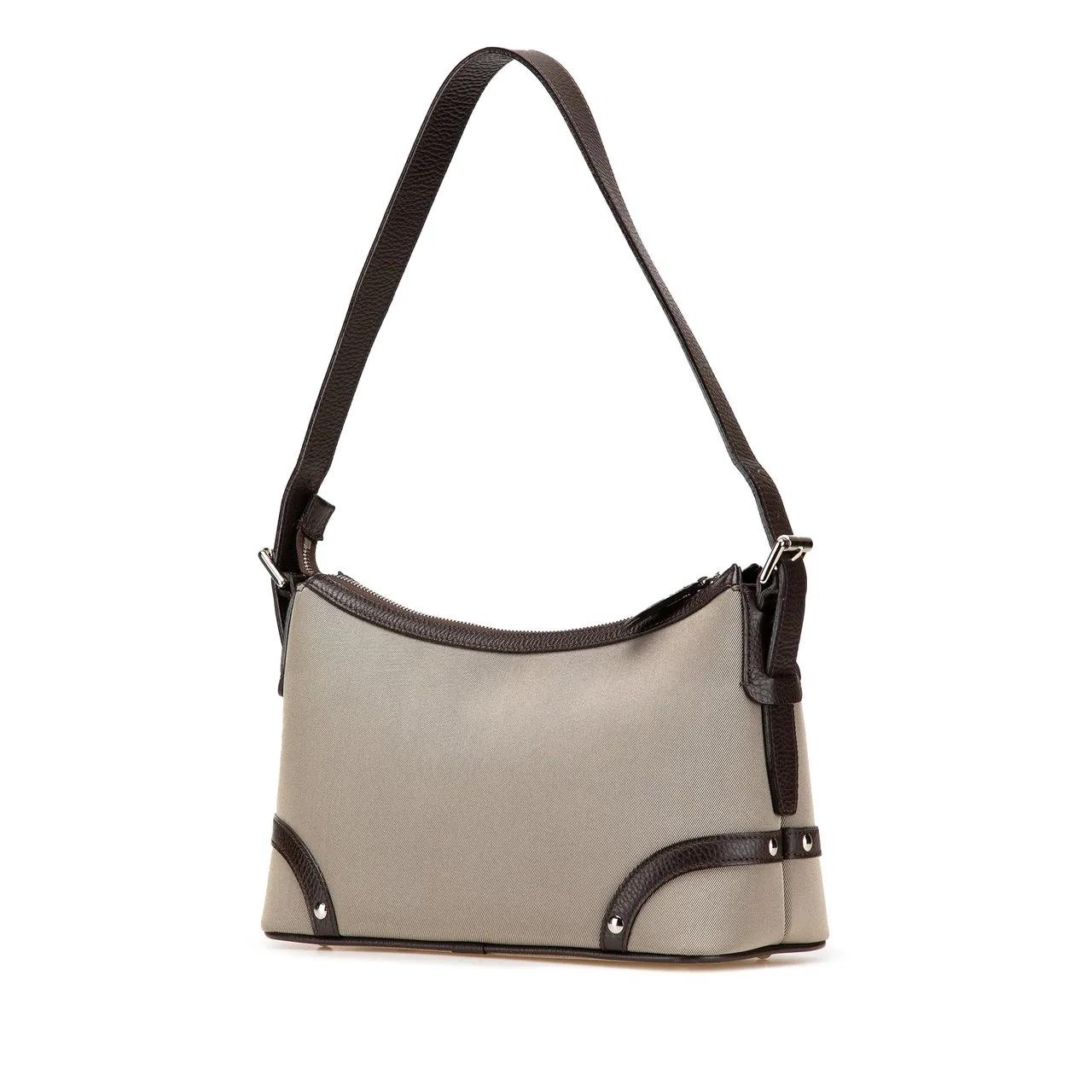 Thumbnail - Burberry Hobo Bags - 2000-2017 Nova Check Trimmed Canvas Shoulder Bag - Gr. unisize - in Grau - für Damen