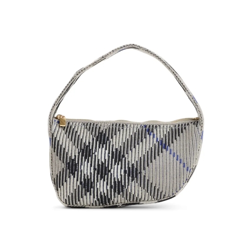 Burberry Check Baguette Bag Grey Axelremsväska