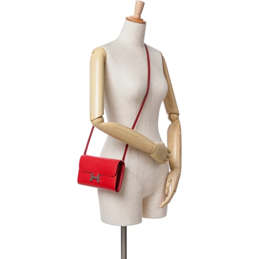 Hermès Porte-cartes 2021 Epsom Constance Long To Go Wallet rot (Image 23)