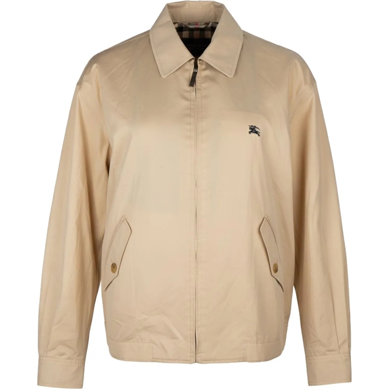 Burberry Übergangsjacke Burberry London Beige Cotton Men Blouson Jacket (M beige
