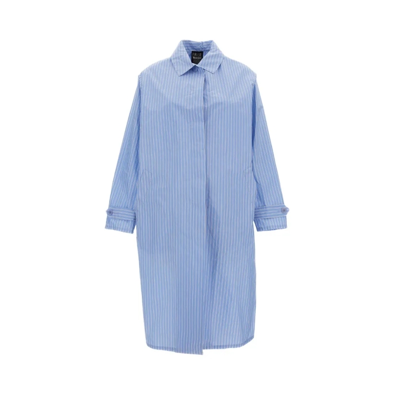 Irie' Manteau de transition Structured Clear Blue Coat With Minimalist Aesthet Blue