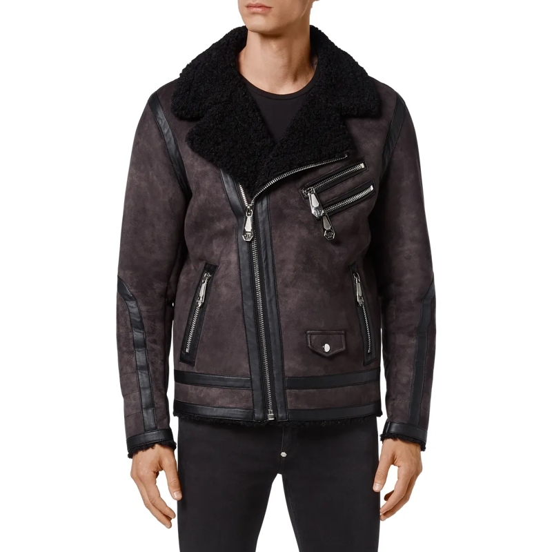 Philipp Plein Daunenjacke Biker-Jacke Iconic Plein schwarz(Image 3)