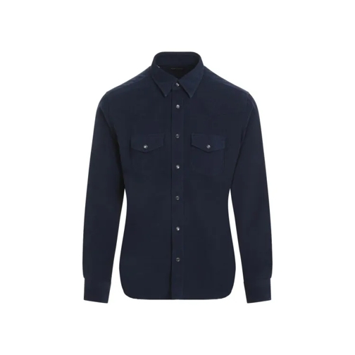 Tom Ford Corduroy Shirt Blue 