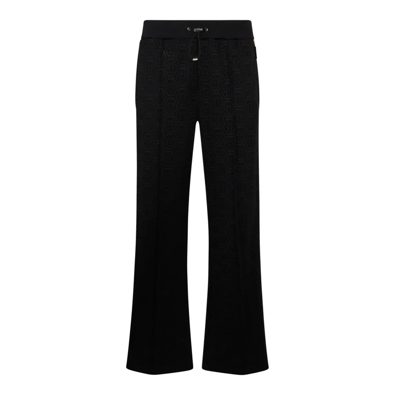 Philipp Plein Jogginghose Tracksuit Trousers Monogram Monogram schwarz